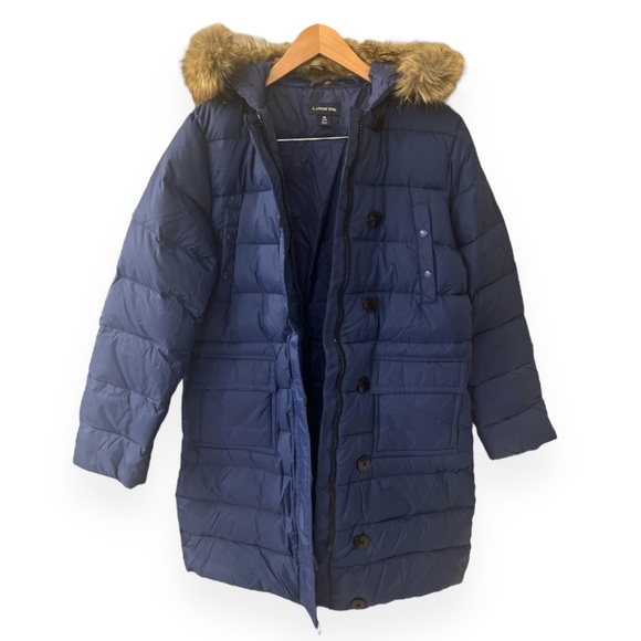 Lands’ End Women’s Sidney Down Puffer Coat | Medium (10-12) | Light Navy | $60 - Picture 3 of 8